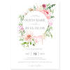 Floral Wedding Invitation | www.foreveryourprints.com