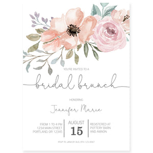 Floral Bridal Brunch Invitation | www.foreveryourprints.com