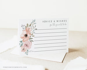 Floral Advice for Baby Card | www.foreveryourprints.com