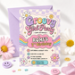 Groovy Girl Retro Birthday Invitation