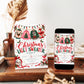 Ugly sweater party invitation with four Christmas sweaters hanging beneath string lights, a reindeer wearing sunglasses, disco ornaments, red bows, and a pink cocktail