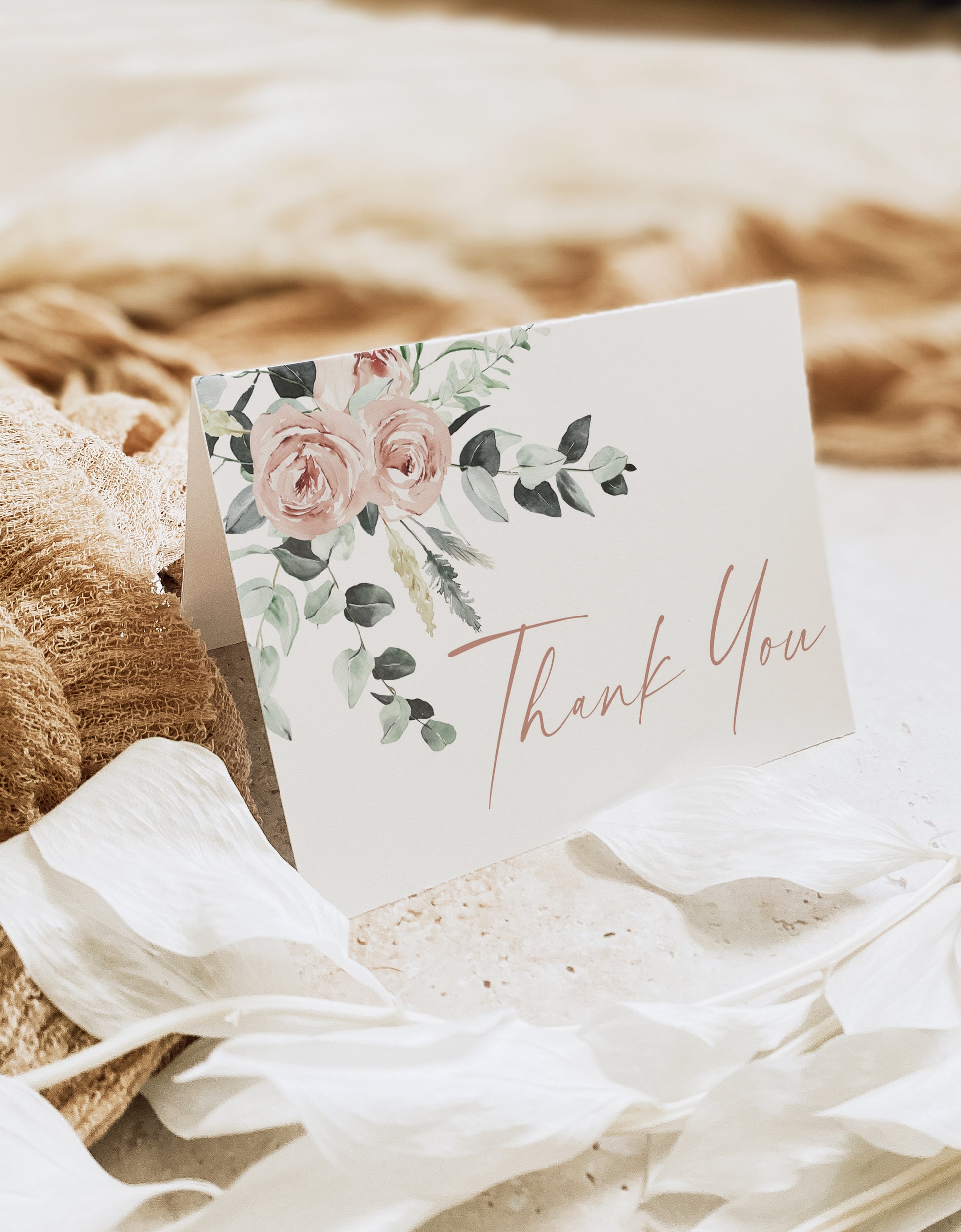 Floral Thank You Card | www.foreveryourprints.com