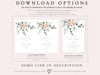 Floral Bridal Luncheon Invitation Template - Elegant, Customizable, Memorable - Corjl Compatible | www.foreveryourprints.com