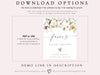 Wildflower Party Favor Table Sign Template - Customizable Event Decor | www.foreveryourprints.com