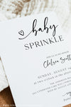 Minimalist Baby Sprinkle Invitation | www.foreveryourprints.com