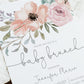 Floral Baby Brunch Invitation | www.foreveryourprints.com