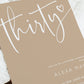 Boho 30th Birthday Party Invitation | www.foreveryourprints.com