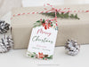 Holiday Gift Tag Template - Festive Christmas Present Tags | www.foreveryourprints.com