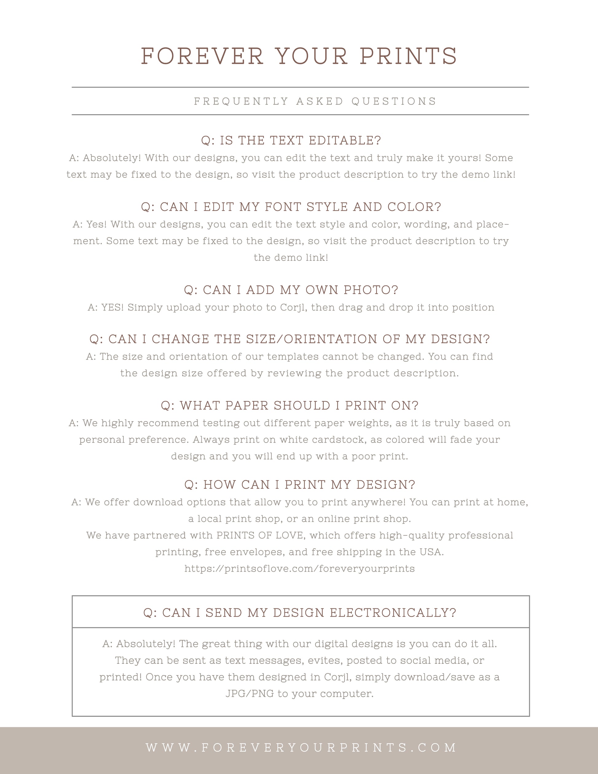 Editable Templates with Corjl | www.foreveryourprints.com