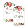 Holiday Gift Tag Template - Festive Christmas Present Tags | www.foreveryourprints.com