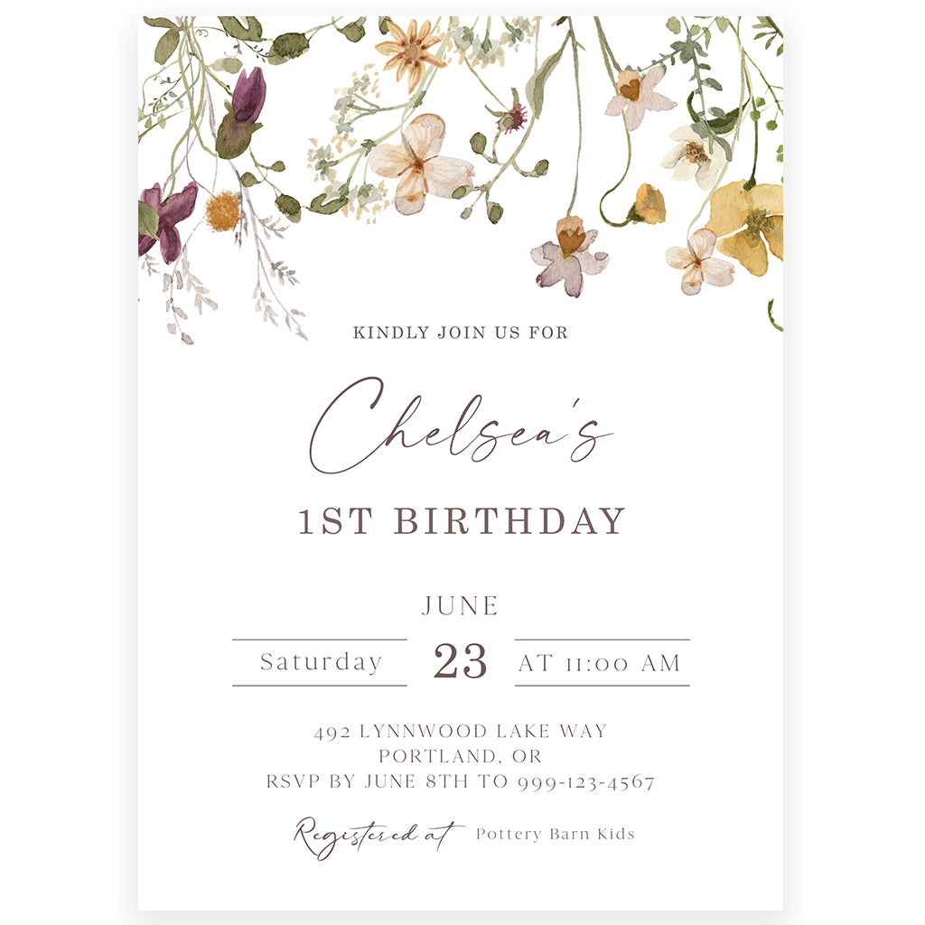 First Round Invitations 1st Birthday Invitation Templates