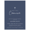 Baby Boy First Communion Invitation | www.foreveryourprints.com