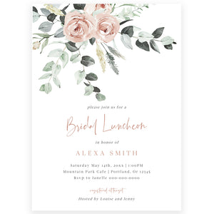 Bridal Luncheon Invitation Template | www.foreveryourprints.com