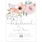 Floral Baby Brunch Invitation | www.foreveryourprints.com