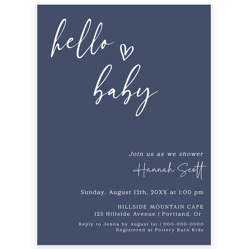 Boy Baby Shower Invitation | www.foreveryourprints.com