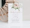 Floral Baby Girl Shower Invitation | www.foreveryourprints.com