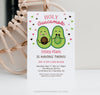 Baby Shower Invitation Holy Guacamole | www.foreveryourprints.com