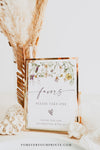 Wildflower Party Favor Table Sign Template - Customizable Event Decor | www.foreveryourprints.com