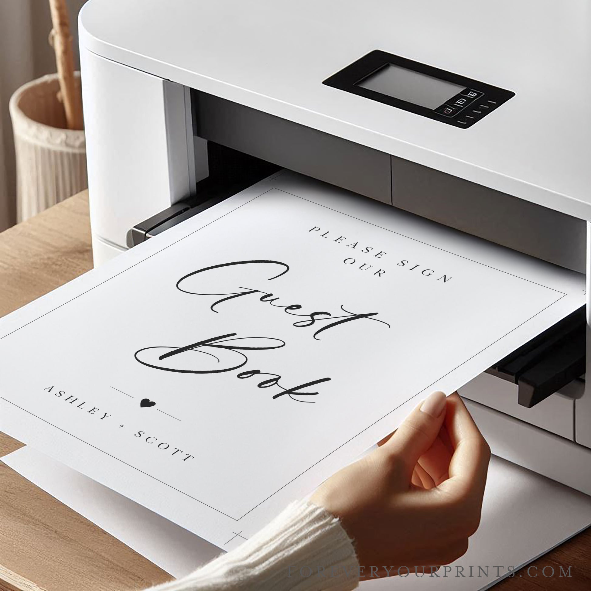 Guest Book Table Sign | www.foreveryourprints.com