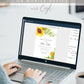 Sunflower Bridal Shower Invitation | www.foreveryourprints.com