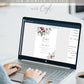 Floral Bridal Shower Invitation | www.foreveryourprints.com