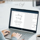 Minimalist wedding memorial sign in loving memory printable | www.foreveryourprints.com