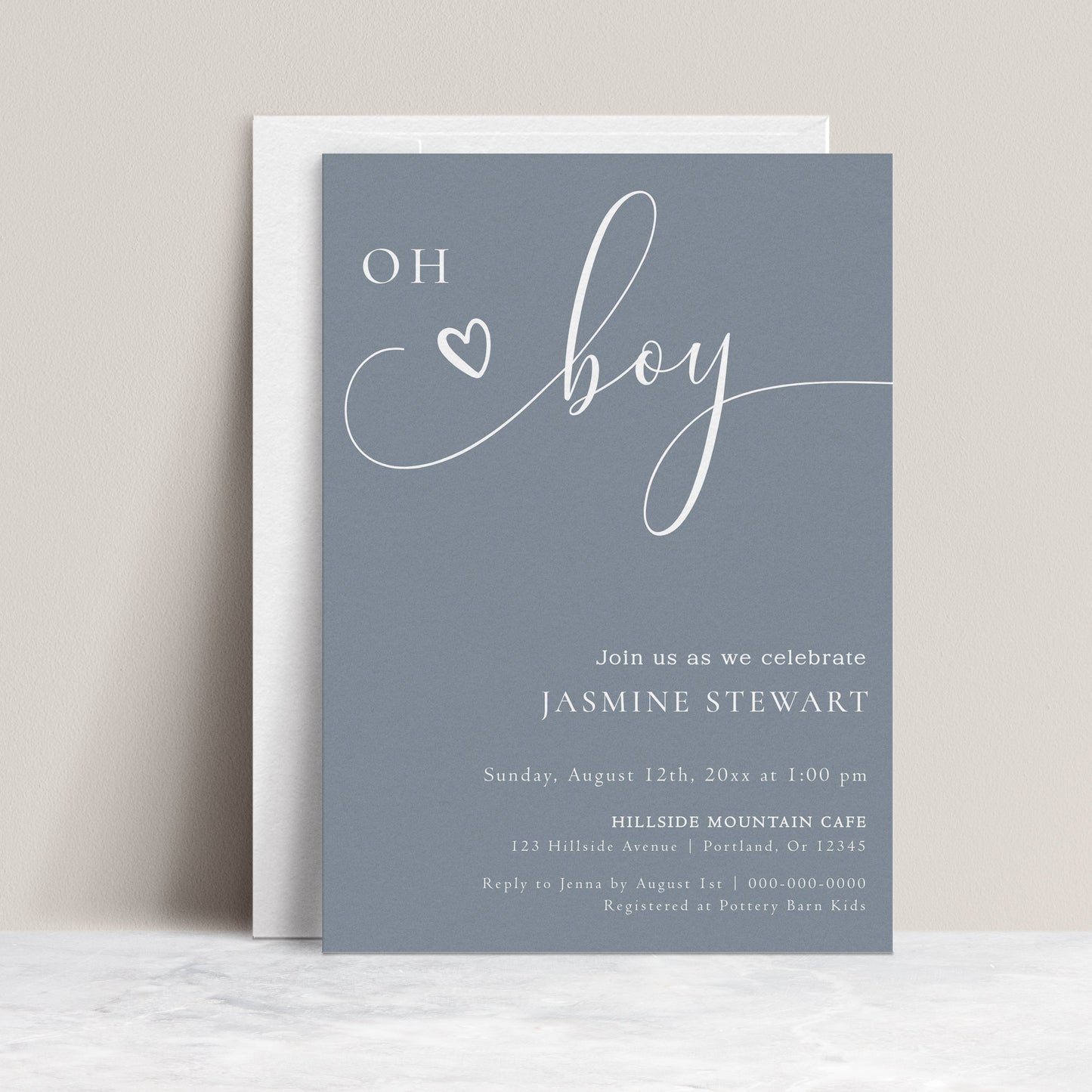 Baby Boy Shower Invitation | www.foreveryourprints.com