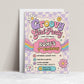 Groovy Girl Retro Birthday Invitation