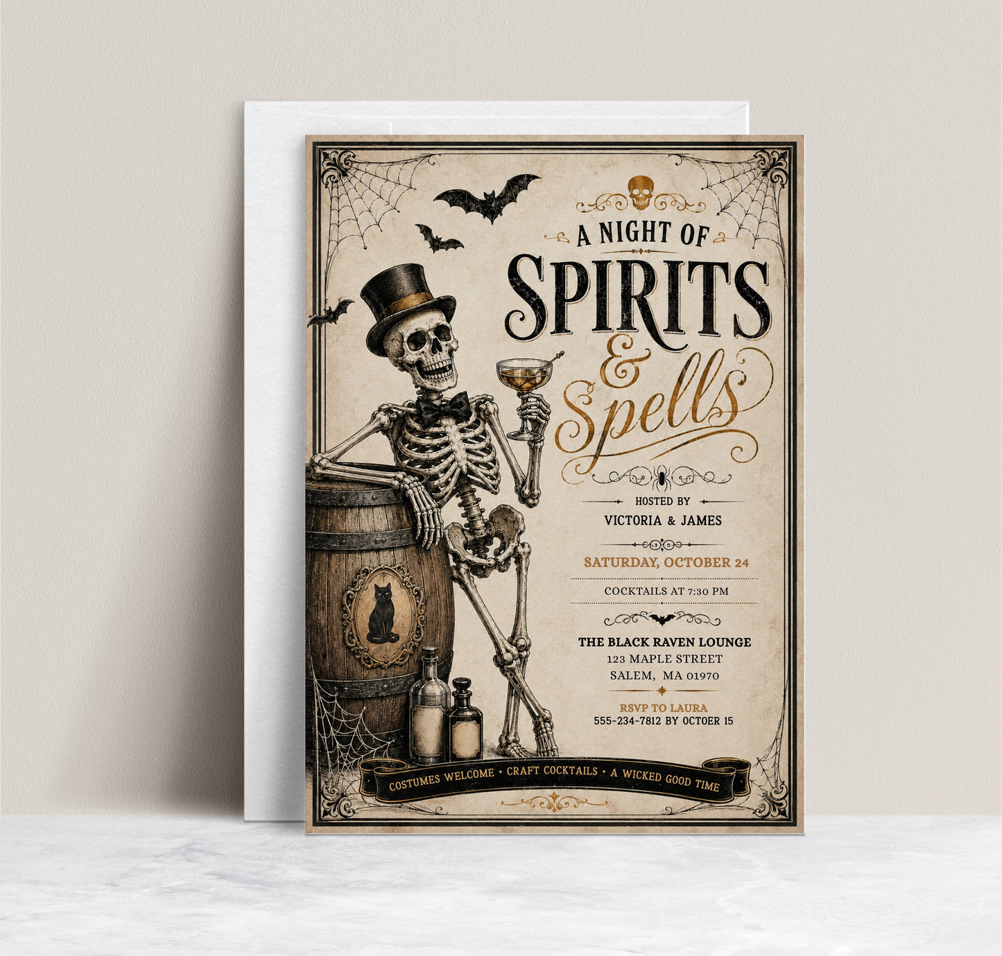Adult Halloween Party Invitation
