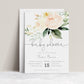 Floral Baby Shower Invitation | www.foreveryourprints.com
