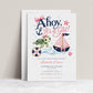 Ahoy It's a Girl Baby Shower Invitation