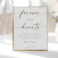 Minimalist wedding memorial sign in loving memory printable | www.foreveryourprints.com