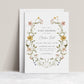 Boho wildflower baby shower invitation with neutral floral design | www.foreveryourprints.com