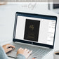 Editable 40th birthday invitation with black background and gold script, perfect for adult milestone events | www.foreveryourprints.com