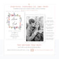 Floral Wedding Invitation | www.foreveryourprints.com