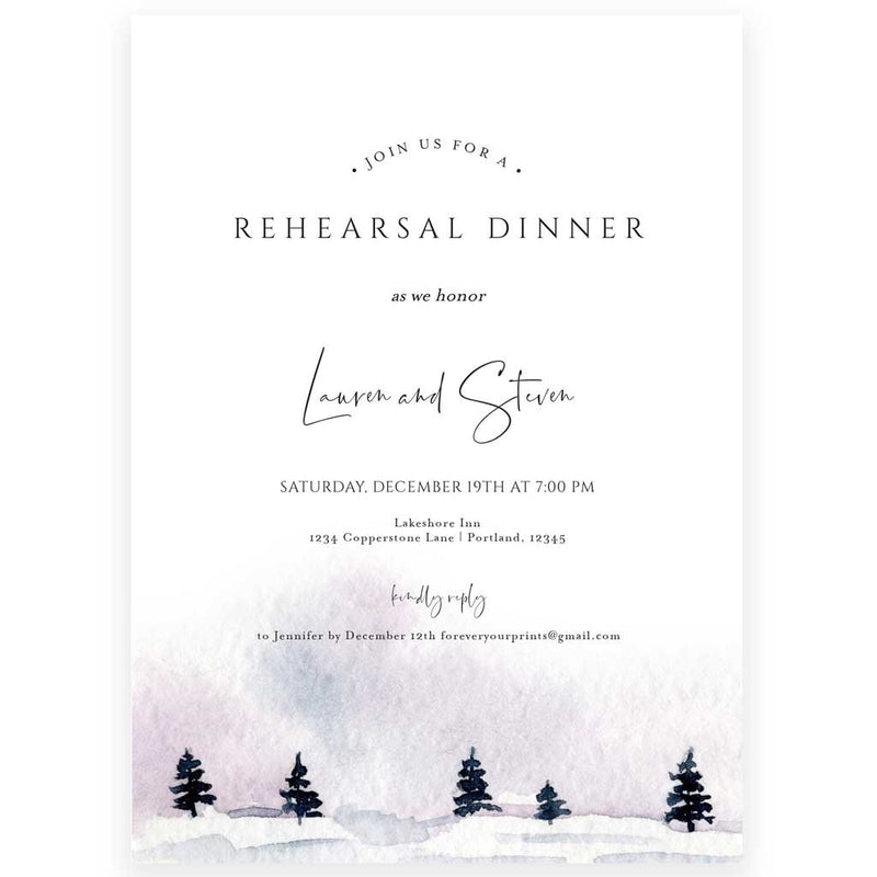 Edit Yourself Wedding Rehearsal Dinner Invitation | www.foreveryourprints.com