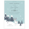 Woodland Winter Baby Shower Invitation | www.foreveryourprints.com