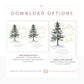 Winter Evergreen Baby Shower Invitation | www.foreveryourprints.com