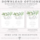 Greenery Bridal Shower Invitation | www.foreveryourprints.com