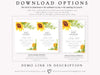 Modern Sunflower Baby Invitation | www.foreveryourprints.com