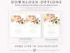 Fall Florals Bridal Shower Invitation