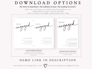 Classic Engagement Party Invitation | www.foreveryourprints.com