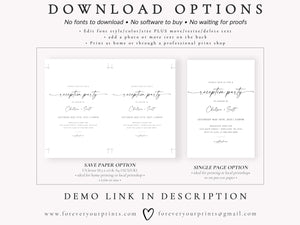 Classic Elopement Party Invitation | www.foreveryourprints.com