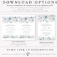 Pastel Blue Floral Birthday Invitation | www.foreveryourprints.com