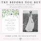 Eucalyptus Bridal Brunch Invitation | www.foreveryourprints.com