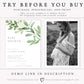 Modern Greenery Baby Invitation | www.foreveryourprints.com