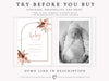 Pampas Grass Baby Shower Invitation | www.foreveryourprints.com