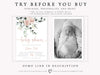 Blush Floral Baby Shower Invitation | www.foreveryourprints.com