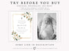 Classic Floral Baptism Invitation | www.foreveryourprints.com