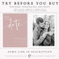 Minimalist Save The Date Invitation | www.foreveryourprints.com